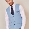 Marc Darcy Fashion Waistcoat Sky Blue