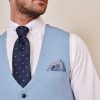 Men's Sky Blue Waistcoat