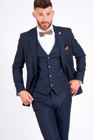 Marc Darcy Max Navy Blazer_navy 3 Piece Suit