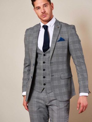 Jerry Grey Blazer jacket_Jerry Grey 3 Piece Suit