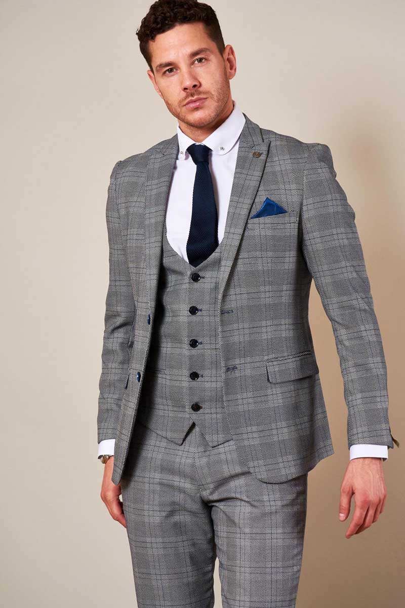 Jerry Grey Blazer jacket_Jerry Grey 3 Piece Suit