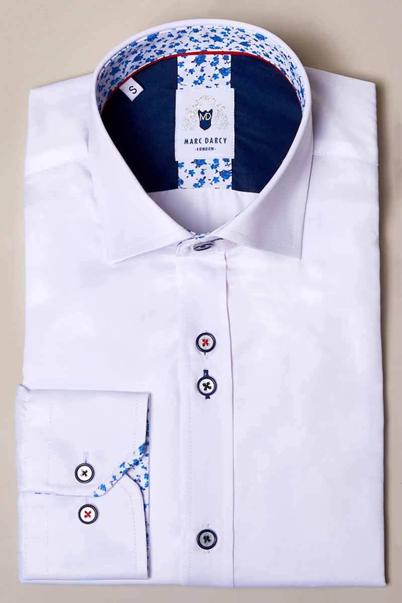 Marc Darcy White Long Sleeve Shirt