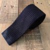 Black Skinny Knitted Tie