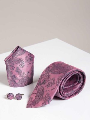 Marc Darcy Tie Cufflinks and Pocket Square Set