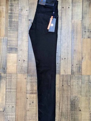 black hyper stretch skinny jeans