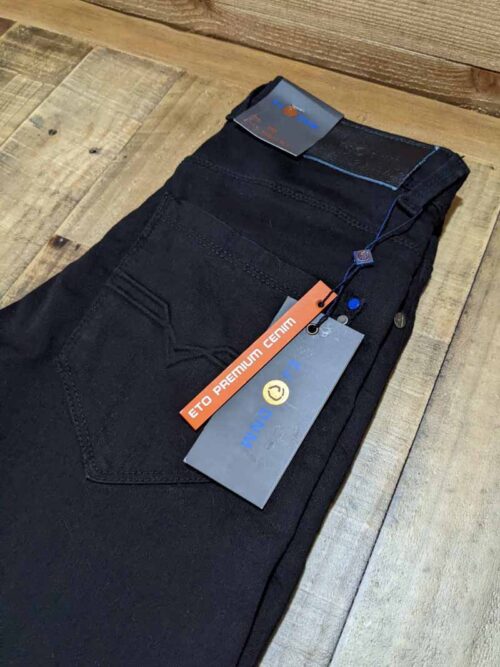designer mens jeans black
