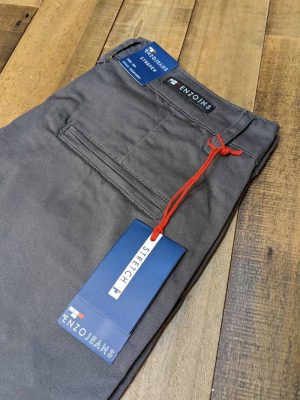 grey chino pocket detail