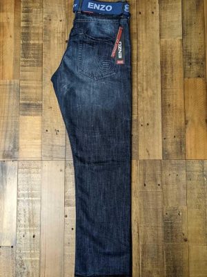 Enzo Straight Leg Jeans Dark Wash