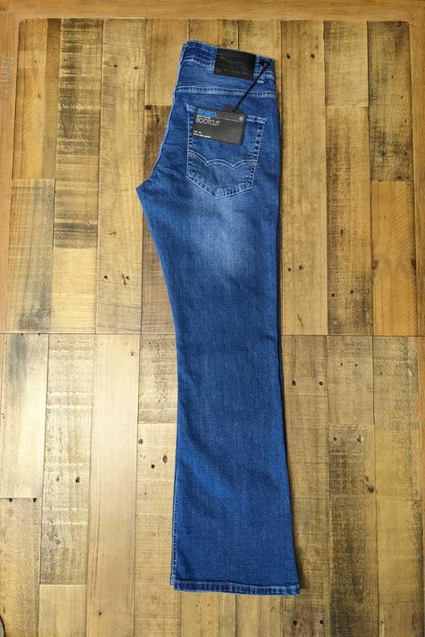 Enzo Bootcut Jeans Light Blue Wash