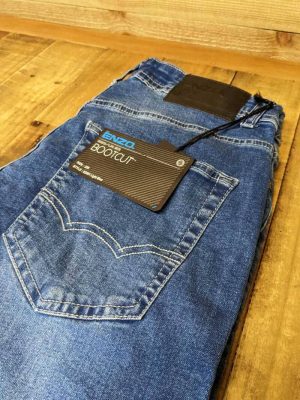 men's bootleg denim jeans