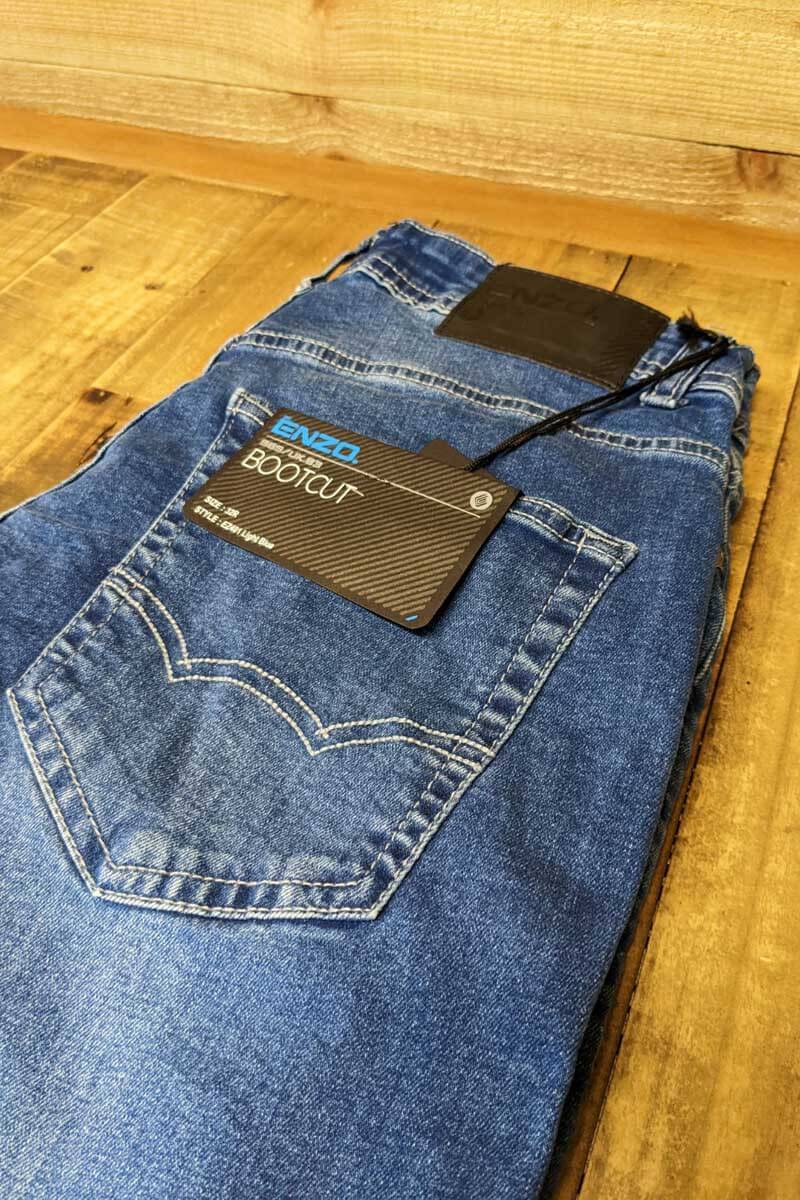 men's bootleg denim jeans