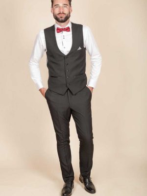 mens tuxedo-black waistcoat