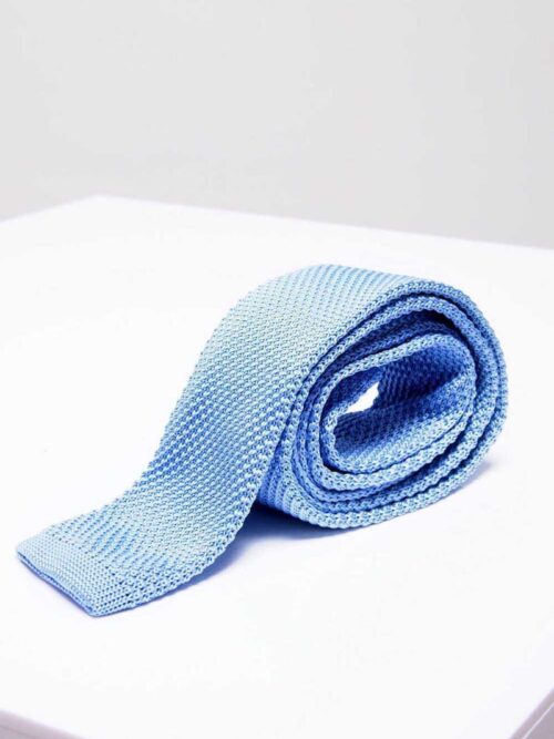 Marc Darcy Sky Blue Knitted Tie