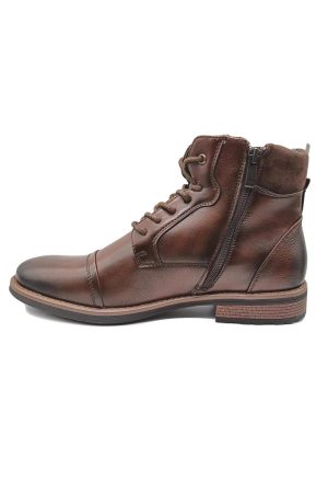 Men's Cognac Leather Boot