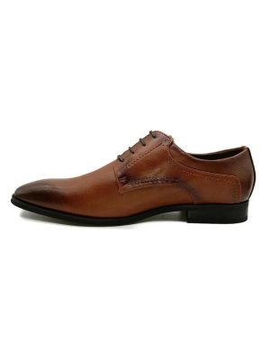 Marcozzi Cognac Mens Formal Suit Shoe