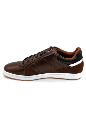 Mens casual brown lace up shoe marcozzi