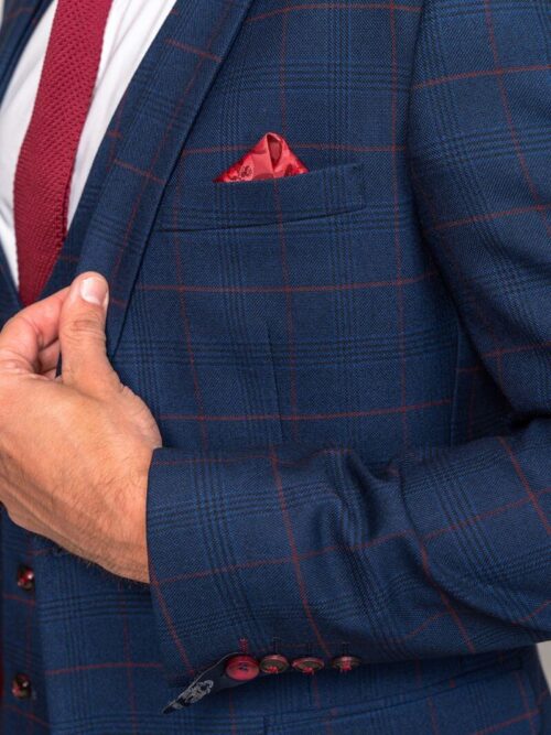 Marc Darcy Wine Check Jacket