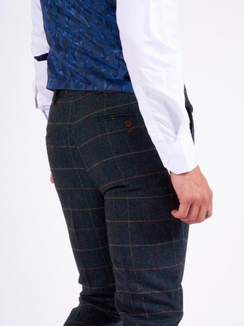 Check Tweed Suit Pants_Marc Darcy Suits
