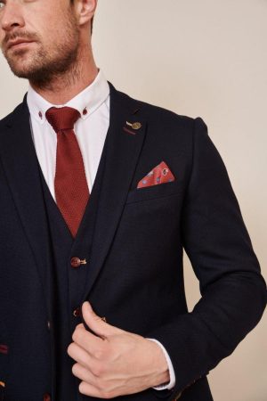 Marc Darcy JD4 Navy Blazer Close Up