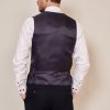 Rear lining navy waistcoat marc darcy