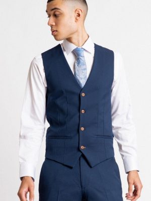 Marc Darcy Max Royal Blue Waistcoat_ Max Suit