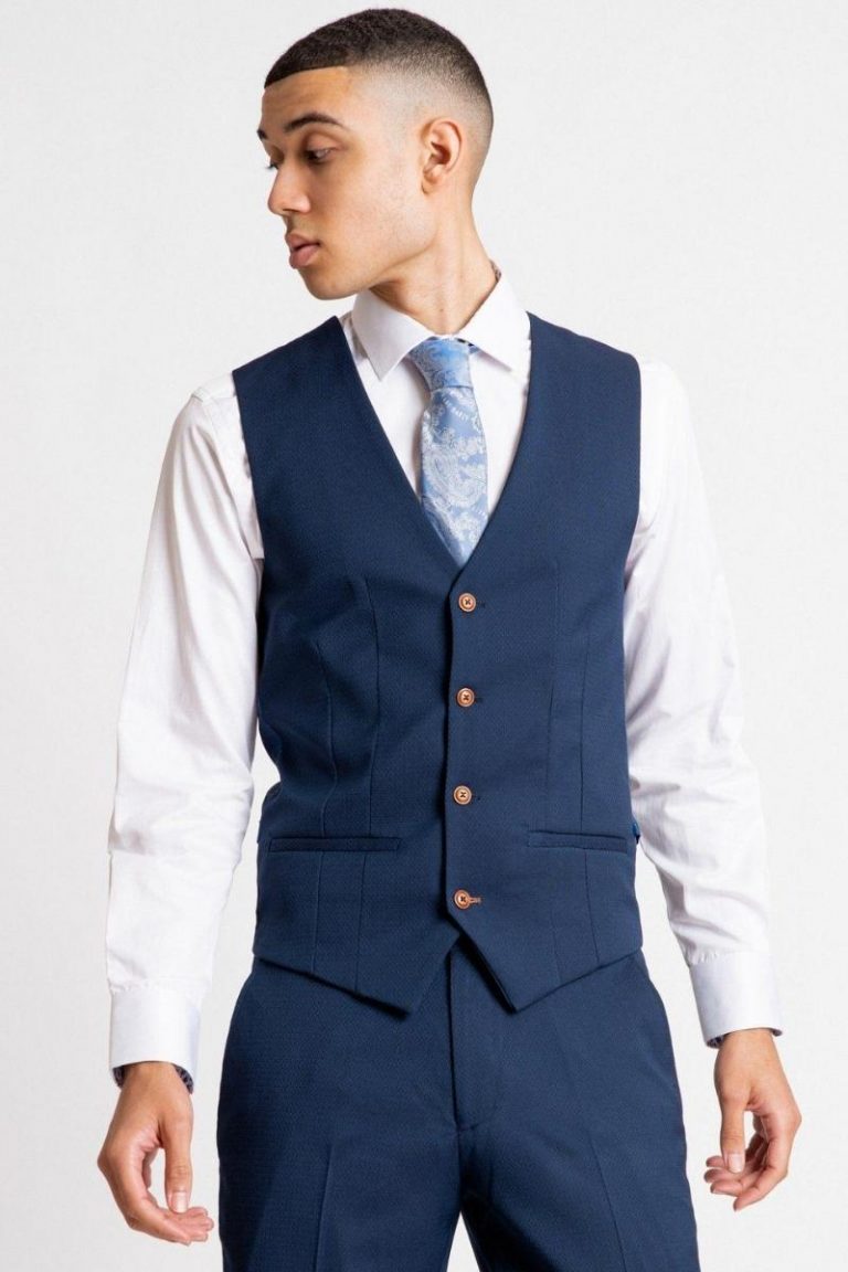 Marc Darcy Max Royal Blue Waistcoat_ Max Suit