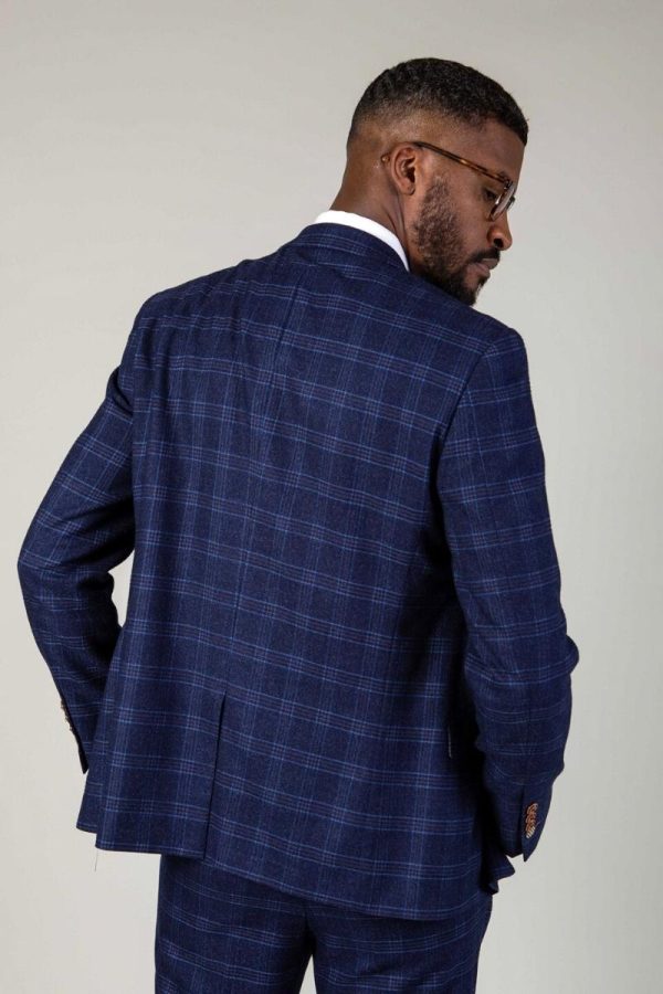 Marc darcy blue check chigwell
