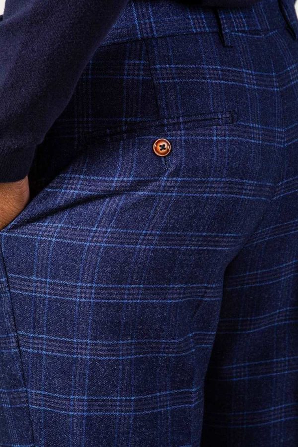 Close up check suit trousers_Chigwell