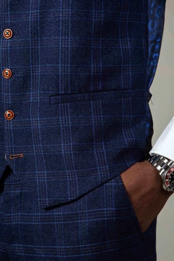 Tan button detail_Chigwell waistcoat