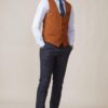 Suit pants contrast waistcoat