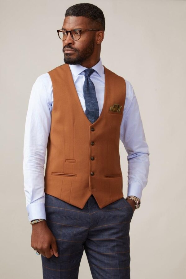 Kelvin tan waistcoat