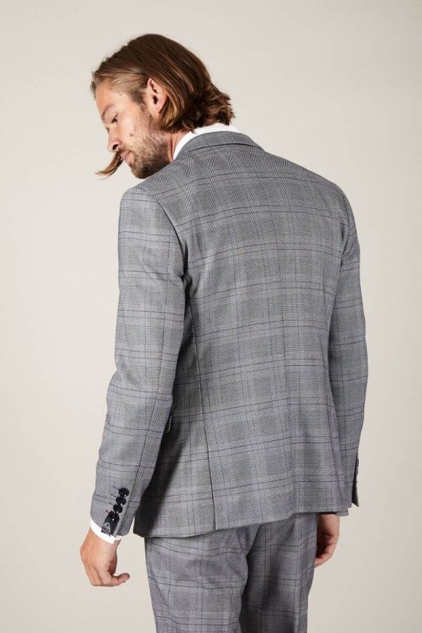 Reverse Jerry Grey Check Suit jacket