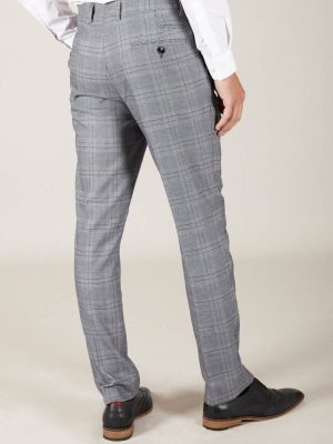 Marc Darcy Grey Check Suit trousers