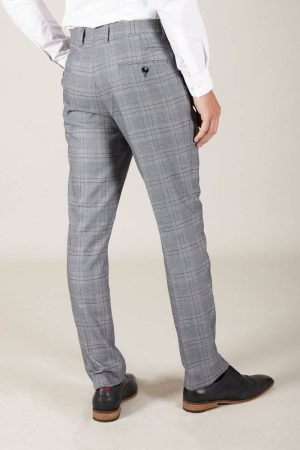 Marc Darcy Grey Check Suit trousers