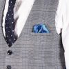 Grey waistcoat with pocket square