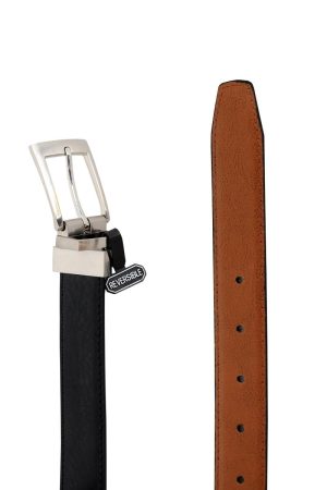Tan suit belt_black suit belt