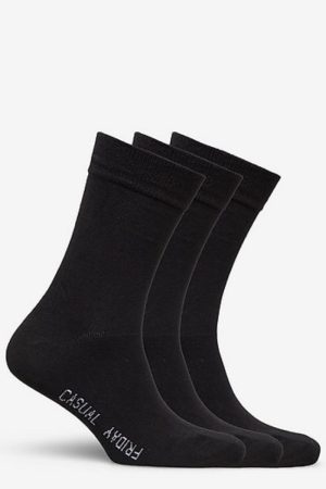 3 Pack Black Socks