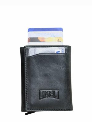 Jkel Black Leather Rfid Protection wallet