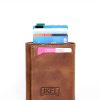 Jkel Tan Leather Rfid Protection wallet