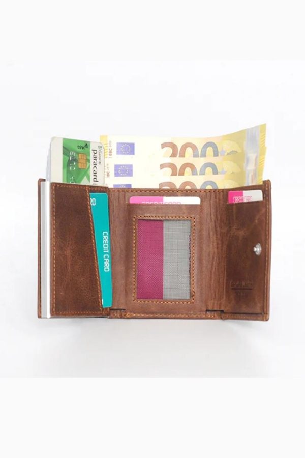 tan rfid wallet compartemnts