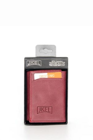 Jkel Wine Leather Rfid Protection wallet