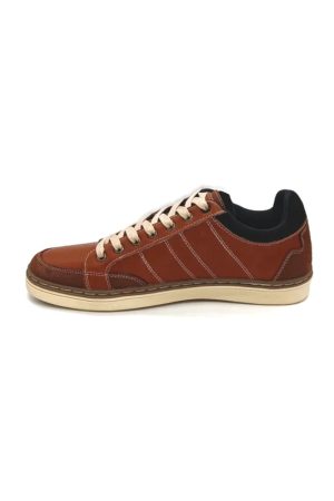 Men's tan trainers for jeans