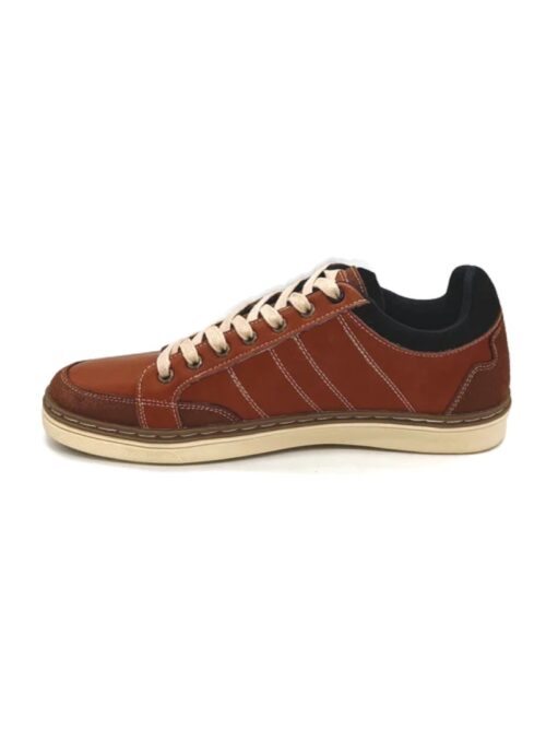 Men's tan trainers for jeans