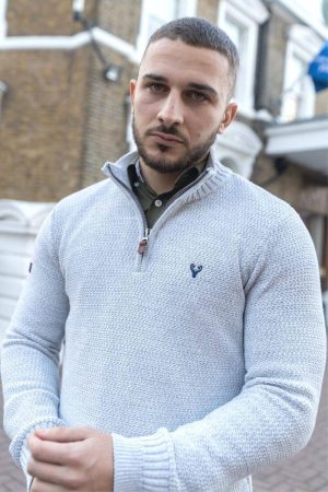 Grey 1/4 zip jumper