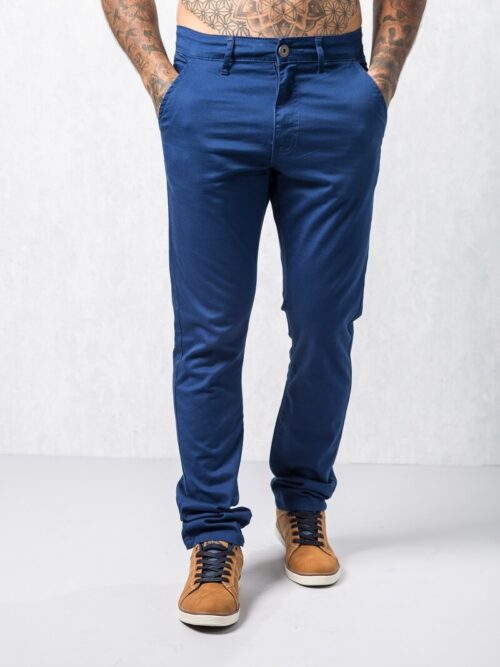 Enzo Royal Blue Chino Trousers