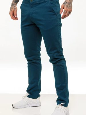 men's steel blue chinos pants