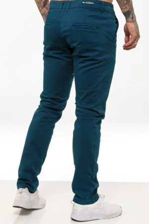 Steel Blue Mens chino trousers