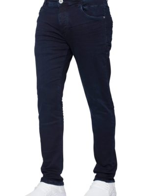 mens navy hyper stretch skinny jeans