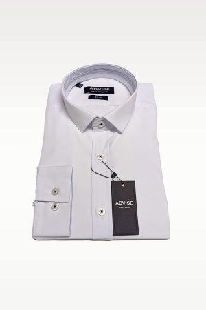 Slim Fit White Suit Shirt