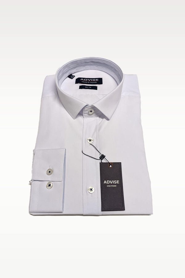 Slim Fit White Suit Shirt